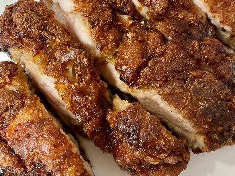 鶏肉の山賊焼き、カレー粉で風味を増して。